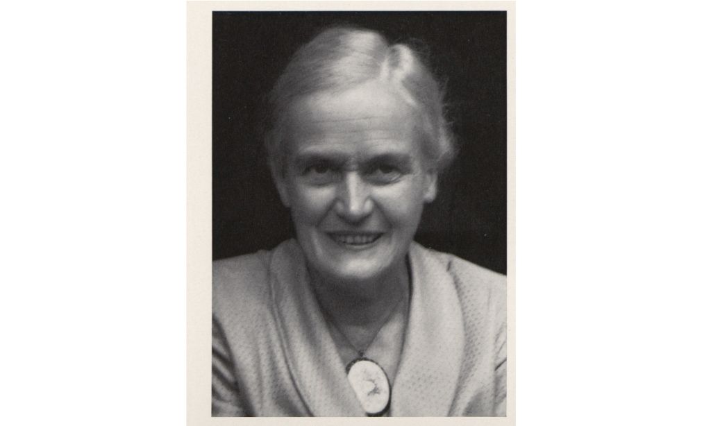 Georgine Gerhard, 1886-1971. Abdankungsrede 1971. Fotograf unbekannt. Basel UB Hauptbibliothek.