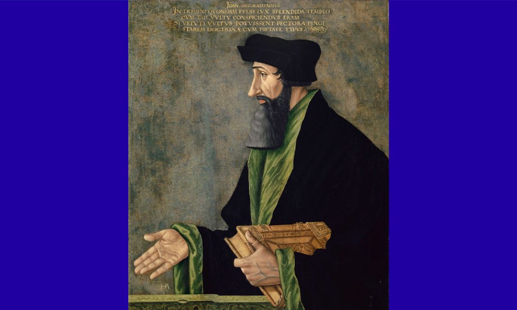Bildnis des Johannes Oekolampad, um 1531/50.  Hans Asper. Kunstmuseum Basel