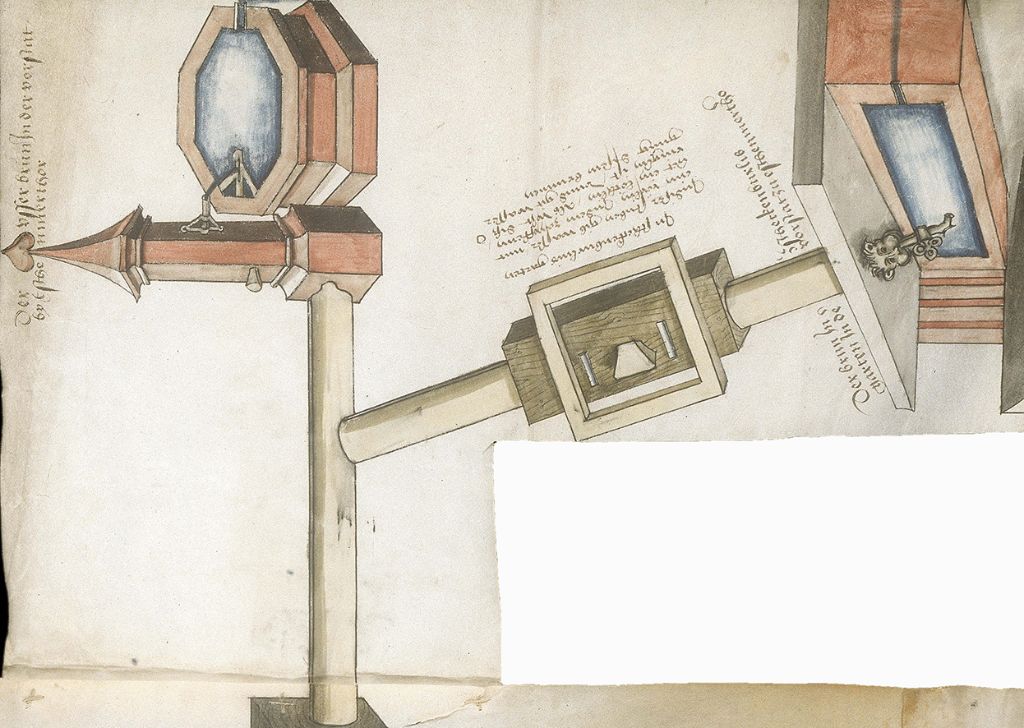 Nur ein einziger "Privatbrunnen" war nach dem Zschan-Plan in einem Garten situiert. Falls der Brunntrog tatsächlich aus Stein und nicht aus Holz bestand, hatten die Zscheckenbürlin ein echtes Prunkstück. Bild: Staatsarchiv Basel-Stadt.