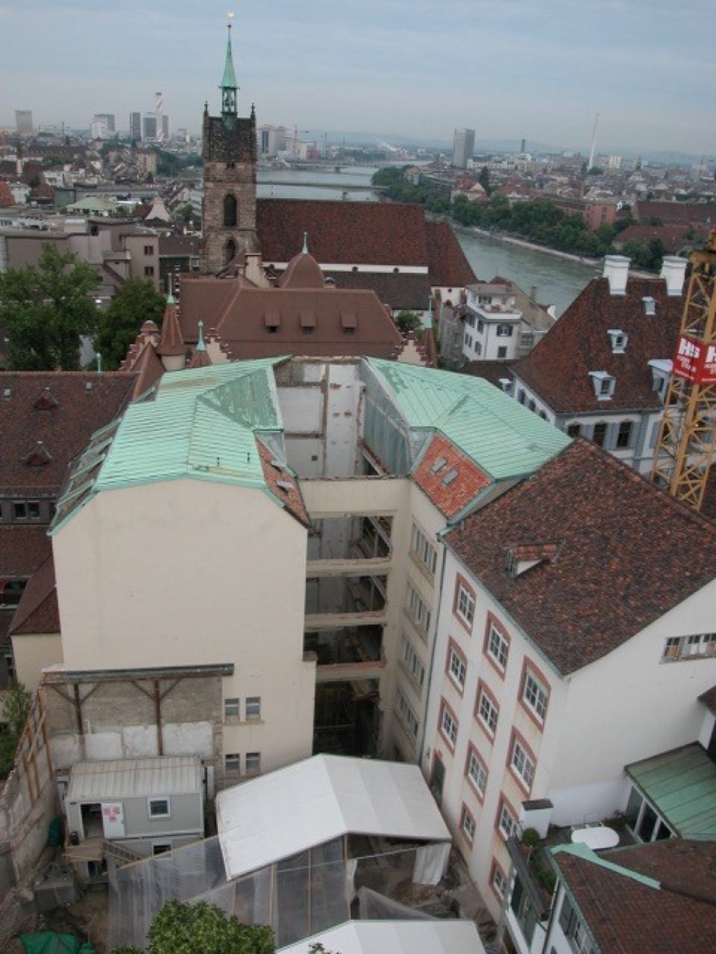 Lage der Grabung an der Martinsgasse