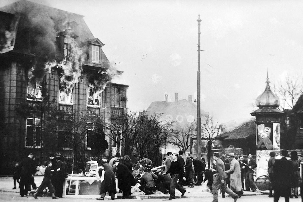 Brand Firmengebäude Rapp, 1945
