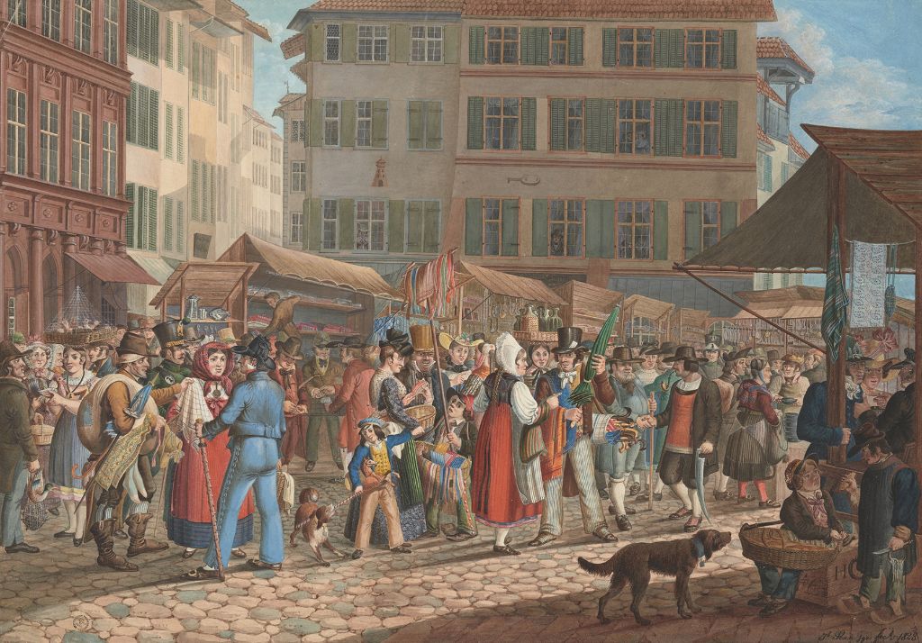 Fronfastenmarkt auf dem Basler Marktplatz