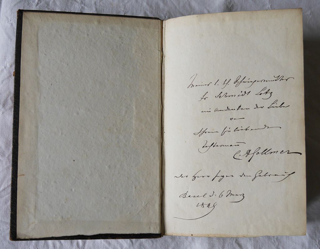 Johann Arnd: Vom wahren Christenthum, mit Widmung auf Vorsatz.