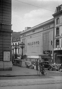 Das Kino Palermo nach seiner Eröffnung am 28. Oktober 1927. Bild: Staatsarchiv Basel-Stadt.