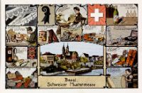 Postkarte der Schweizer Mustermesse vom 23.4.1921. ETH-Bibliothek Zürich, Bildarchiv, Fel_008874-RE