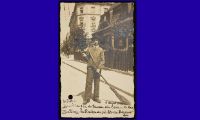 Postkarte eines Bürgerwehrmitglieds, 1919. Staatsarchiv Basel-Stadt, PA 370b (2) 1-2
