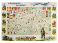 Landkarte "Wehrhafte Schweiz"