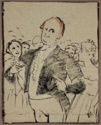 Miniaturbild Arnold Böcklin "Dr. Ludwig Sieber (gern gesehen im Kreise junger Damen), um 1869