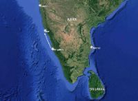 Südindien mit Lage von Magalore