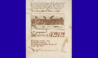 Erdbeben in Basel. Chronicon Helvetiae, Teil I, 1576, Aargauer Kantonsbibliothek